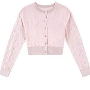 Big Girls Pink Cardigan
